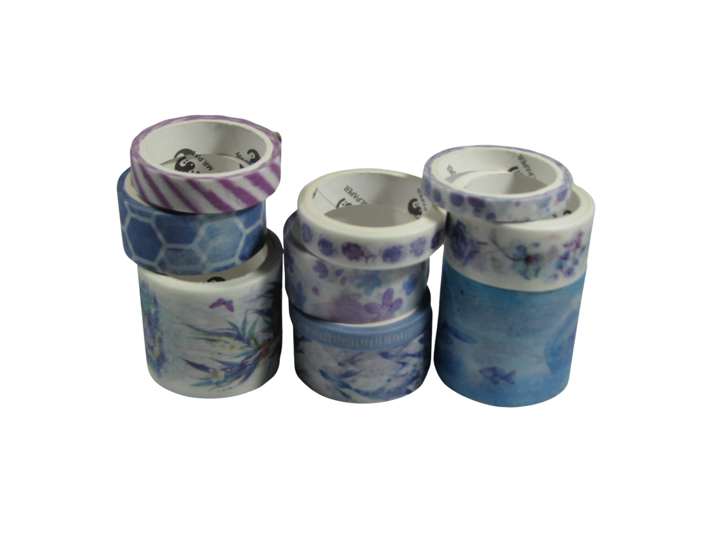 10 Pack Set of Washi Tape Rolls