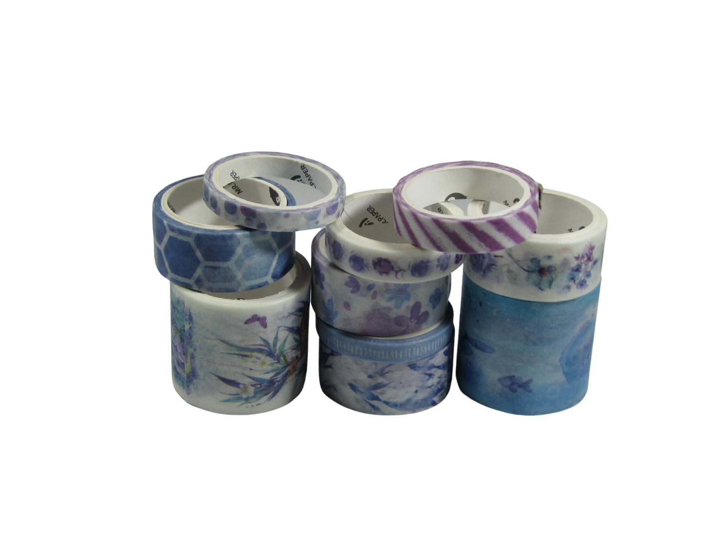 10 Pack Set of Washi Tape Rolls