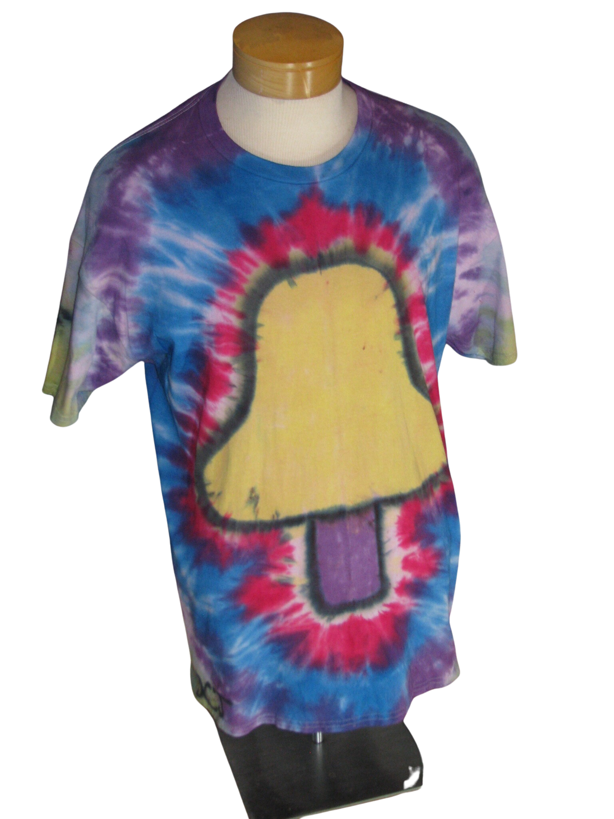 Yellow Mushroom Design Tie Dye
