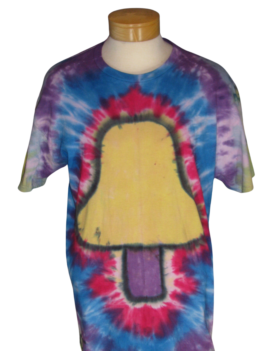 Yellow Mushroom Design Tie Dye