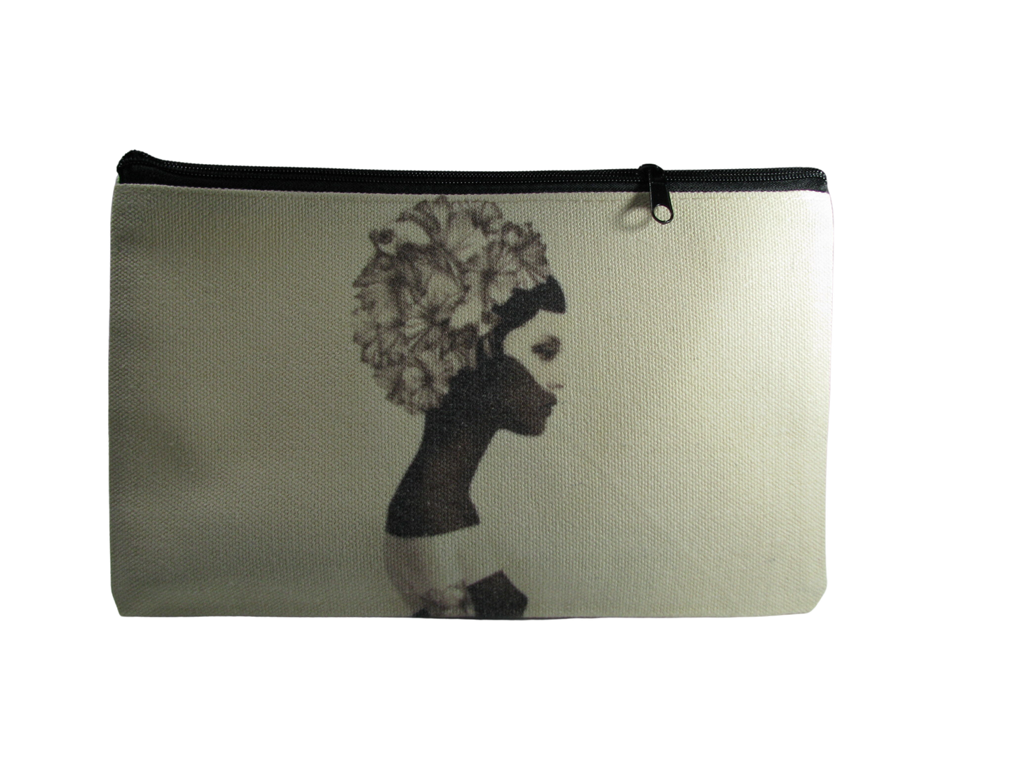 Black and White Mask Small Canvas Bag