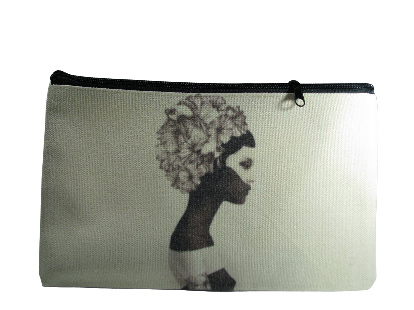 Black and White Mask Small Canvas Bag