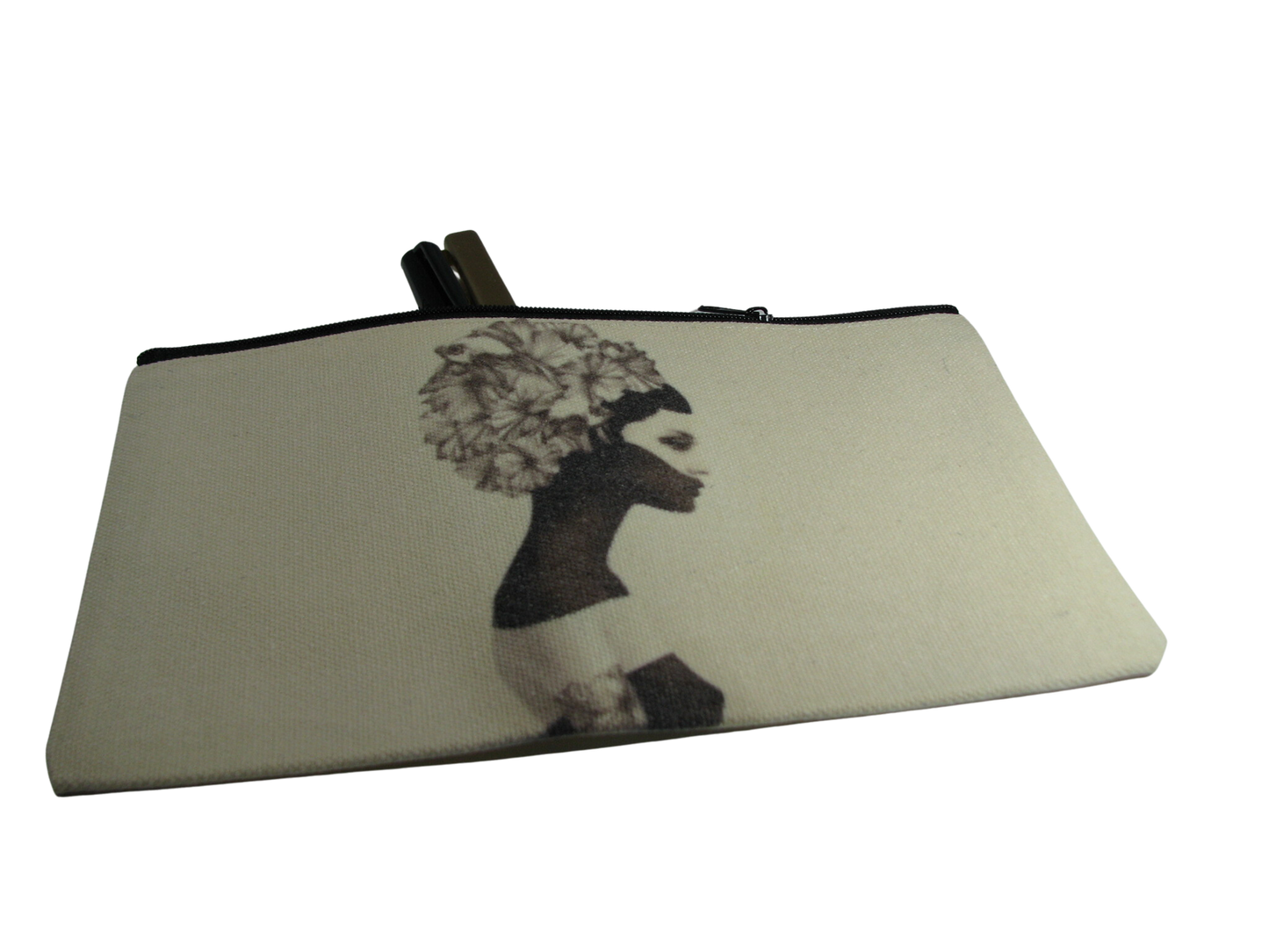 Black and White Mask Small Canvas Bag