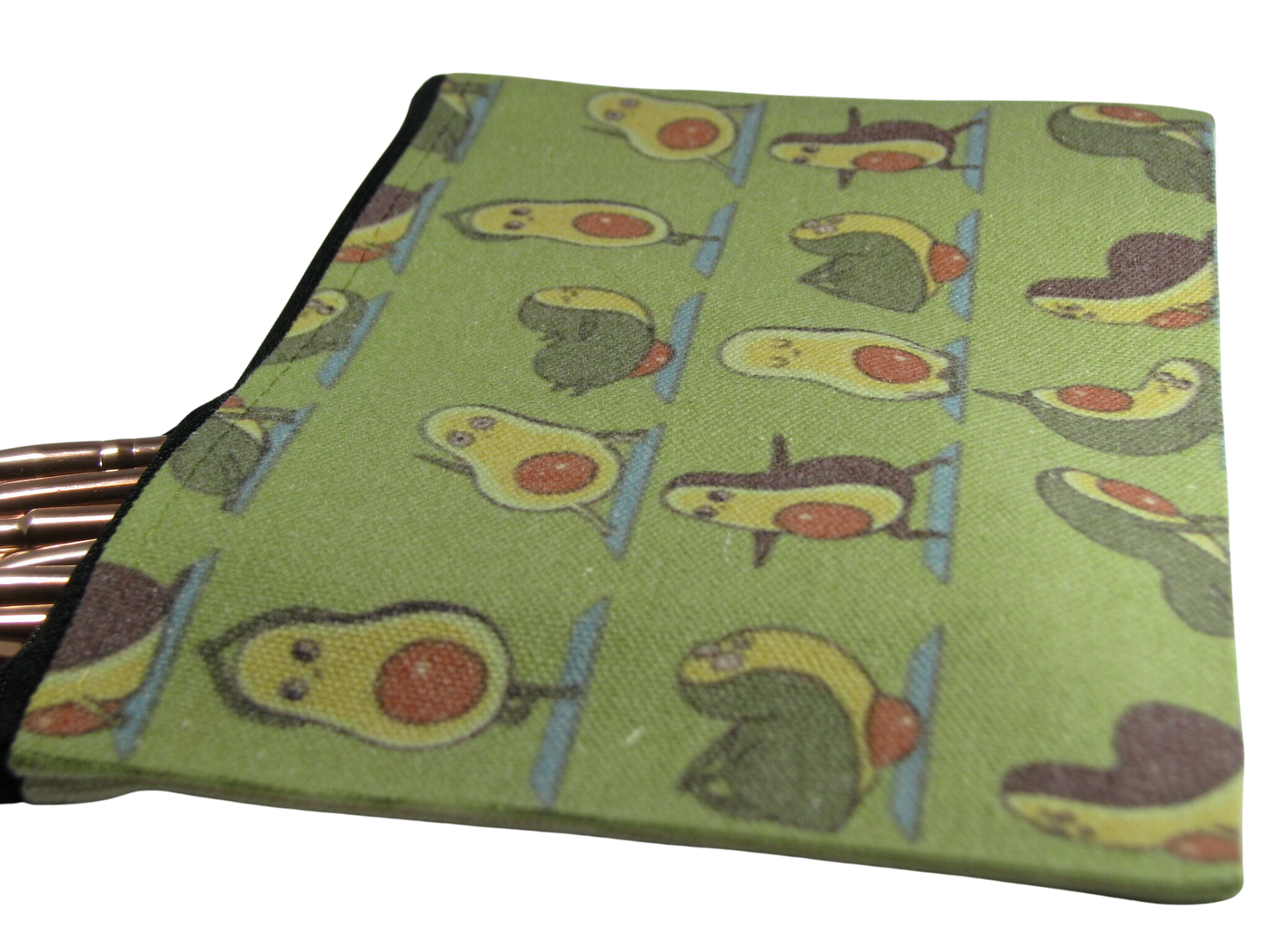 Avocado Doing Yoga Small Canvas Bag