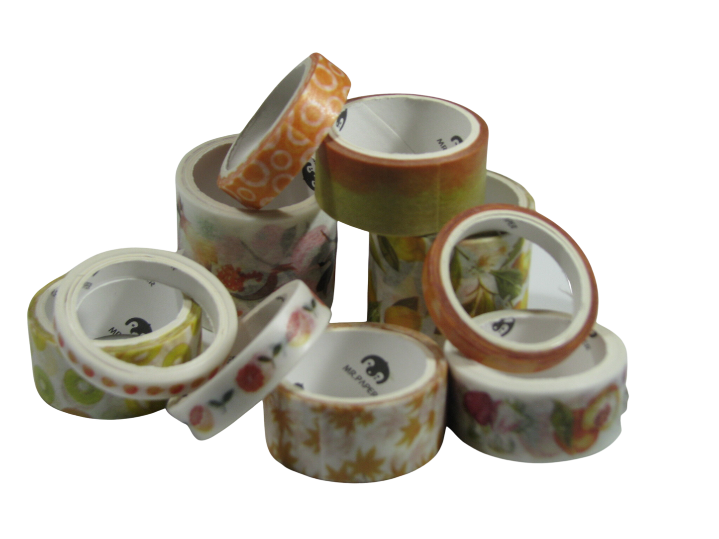 10 Pack Set of Washi Tape Rolls
