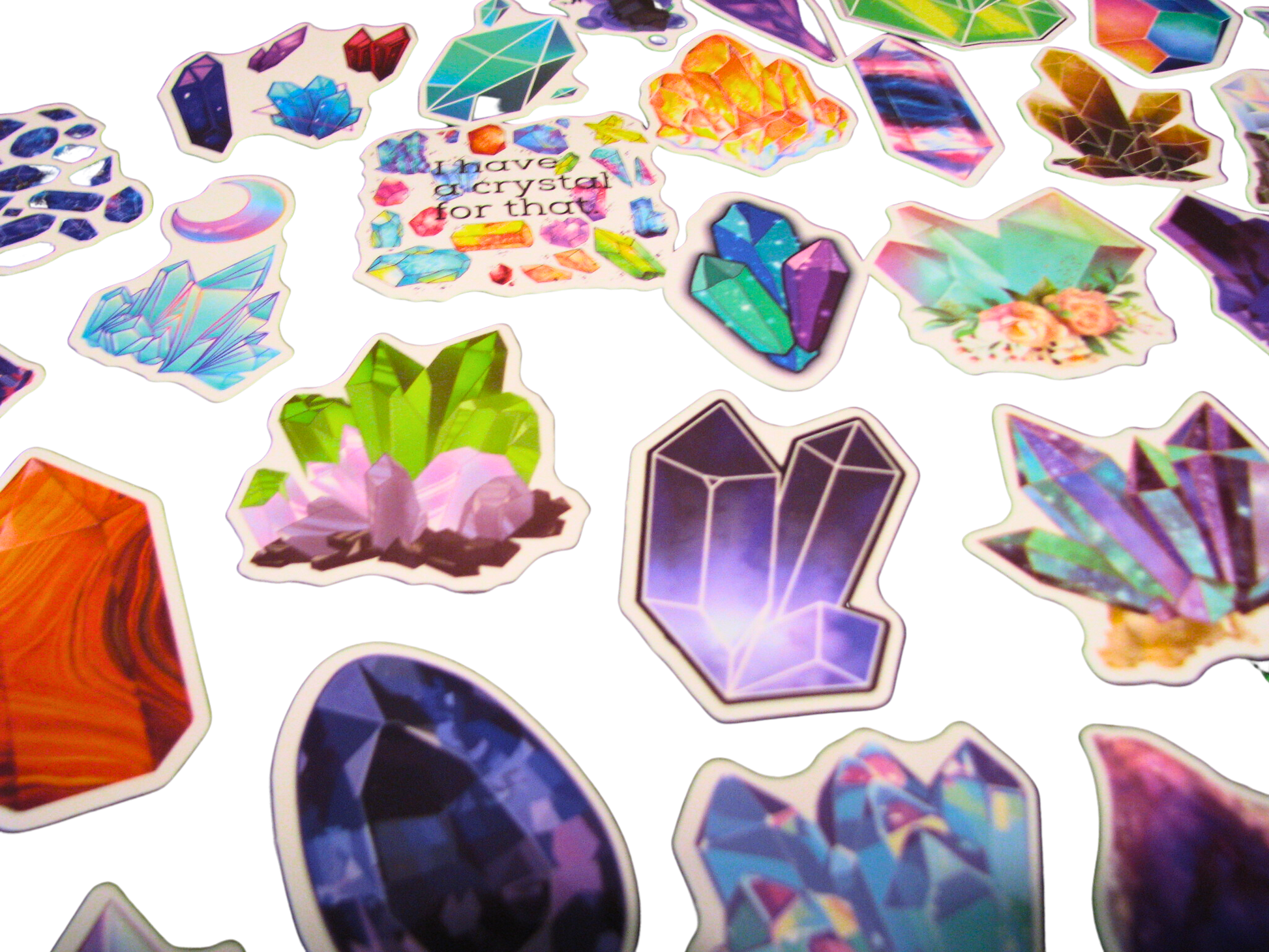 Assorted Crystal Stickers - Pack of 10